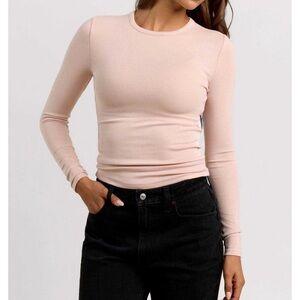 NWOT Nuuds Ribbon LS Slinky Rib